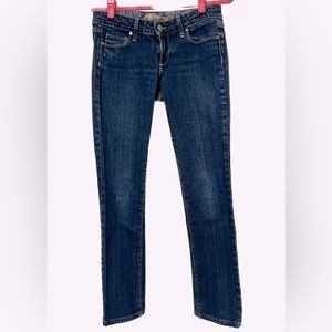 Paige Jeans Women 27 Blue Heights Premium Denim Skinny Leg Low Rise